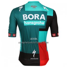Maglia 2022 BORA-Hansgrohe Manica Corta Verde Nero